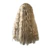 Peluca TEMU femenina flequillo recto limpio conjunto de pelo largo ondulado al agua comercio exterior nuevo rollo largo peluca de fibra química juego de cabeza fabricantes en stock