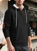 Moletom Casual Retro Loose para Comutador com Capuz Jacquard Bloqueio de Cor Cordão Outono Inverno Masculino Europeu e Americano Cross-Border Amazon