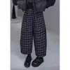 Pantalones de Globos Casuales de Moda Adelgazantes Holgados Retro de Gama Alta para Otoño e Invierno