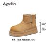 Botas de Nieve Forradas de Felpa para Mujer Augusden 2026 Nuevas Botas Cortas de Moda de Suela Gruesa para Uso en Exteriores