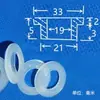 Arandela de nylon M18M20M21 junta aislante de plástico manguito de eje escalonado manguito protector de tornillo manguito aislante para transistor