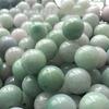 Collar de Piedra Original Jade A de Myanmar Cuentas Sueltas Cuentas Verdes Pegajosas y Blancas Colgante de Jade Pulsera de Joyería DIY con Cuentas
