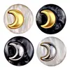 Botones de Resina de Luna de Metal Sencillos Botón Decorativo Estilo Chanel para Chaqueta Hebilla de Botón para Abrigo Botón para Suéter de Punto