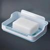 Caja de Jabón para el Hogar, Sin Taladro, Vertical, Drenaje de Agua, Ventosa para Baño, Desmontable y Lavable, Soporte Elevado para Jabón, Almacenamiento Creativo