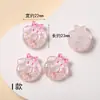 Acessórios de aplique de resina, materiais auxiliares para acessórios de cabelo, materiais DIY, cola creme, cola macia, pequenos acessórios luminosos de resina de animais de desenho animado