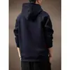 Sudadera con capucha y media cremallera de peso pesado italiano para hombre, estilo Primavera y Otoño 2026, Marca de tendencia retro americana, Top casual holgado