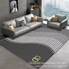Alfombra de Sala de Estar de Terciopelo de Cristal Estilo Ins Alfombra de Dormitorio para Sofá Mesa de Café Suelo Antideslizante Resistente a la Suciedad Resistente al Desgaste Fácil de Limpiar