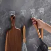 50 PIEZAS ganchos de pared resistentes de alta adherencia compatibles con múltiples superficies, ganchos adhesivos transparentes y sin rastro - ganchos transparentes y reutilizables, no dañan, instalación en pared sin clavos, ganchos prácticos para toallas y tazas para baños y cocinas, adecuados para marcos de fotos y azulejos