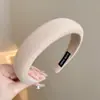 Diadema de Color Café de Alta Corona para Otoño e Invierno para Mujeres, Diadema Retro Francesa, Pinza Antideslizante para Lavarse la Cara, Nuevo Accesorio de Cabello de Moda