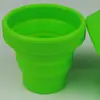 Taza Plegable para Exteriores Portátil de Viaje Taza para Enjuague Bucal Camping Silicona de Grado Alimenticio Resistente a Altas Temperaturas Retráctil Taza para Cepillarse los Dientes