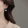 Pendientes de Perla de Zirconia Suaves y Versátiles para Mujer, Pendientes Únicos Populares Nuevos, Pendientes Pequeños de Lujo de Aroma Sutil
