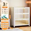 Estante de Livros com Porta de Vidro de Aço para Casa à Prova de Poeira Estante para Livros Infantis Gabinete de Exibição de Figuras de Espaço com Luz Gabinete Ita Gabinete de Lata
