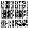 Adesivos de Letras de 2,5 Polegadas Tamanho Grande Diversos Autoadesivos Impermeáveis Tecido Decorativos para Sala de Aula Caixas de Correio Adesivos de Letras