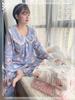 Pijama de Vellón Coral para Mujer Invierno Grueso Ropa Exterior Lindo Franela Ropa para el Hogar Traje Cárdigan Largo Holgado a la Moda