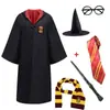 Disfraz Cosplay de Harry Potter Túnica Mágica Gryffindor Hermione Conjunto de Academia Capa de Halloween