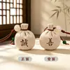 Exquisito Mini Sachet de Artemisa Bendición Zen Regalo Colgante para Teléfono Colgante para Coche Empaque de Tarjeta de Papel Sachet