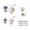 6-8mm color plata borde taladro de tubo clavo accesorios de ropa decorativos en stock taladro de tubo incrustado taladro de vidrio remache