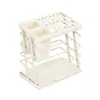 Suporte angular em aço carbono em forma de Z para facas, para armazenamento de facas na cozinha doméstica, com design de inserção inclinada e função de drenagem, disponível para atacado