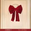 Decoração de Quarto de Casamento com Laços de Veludo Vermelho, Decorações Festivas de Quarto para Feriados, Suprimentos para Casamento no Atacado