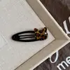 Pinza para el Cabello Linda Estilo Coreano Gama Alta Exquisita Pinza BB Estampado de Leopardo Pinza Pequeña para Mechones Rebeldes Pinza Lateral Pasador Tocado Accesorios para el Cabello
