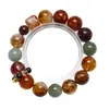 [el Originador] Pulsera de Cristal Amarillo Natural Torre para Mujer Más Fácil de Combinar Flor de Pegamento Rojo Pulsera de Cristal Verde Cabello Venta al por Mayor