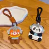 Llavero Colgante Creativo de Cuero PU Sanxingdui para Parejas Colgante de Llavero de Coche Panda Retro Colgante de Bolso Venta al por Mayor