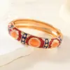 Nuevo producto: Pulsera Abierta Estilo Étnico Esmalte Cloisonné de Pekín Antiguo, Joyería Hecha a Mano con Goteo de Aceite, Accesorio Vintage