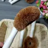 Escova de Pote de Palmeira de Coco Panela Antiaderente Óleo Antiaderente Escova de Lavar Panela Não Danifica a Panela Escova de Limpeza com Cabo Longo Pia da Cozinha Escova de Fogão