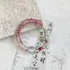 Estilo de Escuta Natural Estilo Chinês Estilo Mori Novo Claro Explosivo com Contas Simples Pulseira de Pedra Shoushan Pulseira Fresca de Nicho
