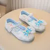 Sapatos de Couro para Meninas 2025 Verão Novo Calçados Infantis Desenho Animado Princesa Sapatos Individuais Menina Moda Macio Solado Sapatinhos de Bebê