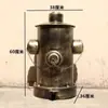 Arte de Hierro Vintage Estilo Industrial Creativo y Único Hidrante de Incendios Cubo de Basura Metálico Grande con Tapa y Pedal de Pie para Sala de Estar y Uso en Exteriores