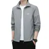 Roupas de proteção solar de verão masculinas finas de seda gelada de secagem rápida e respirável corta-vento folgado tamanho plus roupas para a pele gola alta casaco de pesca masculino