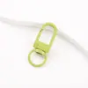 Chaveiro Popular de Metal Pintado em Cores Doces Gancho de Porta em Forma de U Spray Colorido Pingente de Bolsa Acessórios para Joias DIY