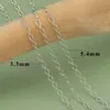 Corrente Estendida Galvanizada em Ouro Verdadeiro 18K Corrente em Espiral Acessórios para Colar DIY Corrente Torcida Ajustável Pacote de 3 m