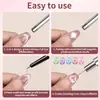 Set de Imanes para Uñas Ojo de Gato Populares Transfronterizo para Recoger Perlas de Vidrio, Ojo de Gato con Hilo, Herramientas de Uñas Ojo de Gato con Forma de Corazón Venta al por Mayor