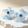Pendientes, tachuelas, pendientes florales, pendientes de venta caliente transfronterizos, lujo ligero, sensación de alta gama, pendientes exagerados, pendientes para mujer, tachuelas para mujer