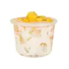 Tazón especial para gelatina de hielo, tazón desechable para gelatina de hierba, leche con doble piel, ensalada de frutas, uso comercial, tazón de embalaje redondo de PP de alta transparencia