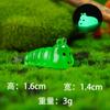 Decoración Luminosa de Animales Creativos Transfronteriza Oruga Planta en Maceta Micro Paisaje Decoración Resina Adorno DIY Figura Pequeña