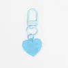 Llavero Pintado de Corazón Colorido Llavero para Pestillo de Puerta Corazón de Melocotón Colorido Colgante DIY Accesorio Sencillo para Bolsa
