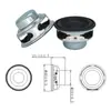 Alto-falantes Full-Range Quadrados e Redondos de 2 polegadas 4Ohm 8Ohm 3W 5W 10W 50 52 53mm Magnéticos Duplos Alto-falantes Magnéticos Internos
