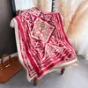 Bufanda Gruesa de Jacquard Paisley de Doble Cara de Faux Cachemira para Viaje, Chal Versátil de Estilo Étnico Vintage para Primavera y Otoño