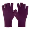 Guantes finos de spandex para hombre y mujer de primavera y otoño, protección solar, elásticos, medio dedo, dos dedos táctiles, para conducir, montar, trabajo al aire libre