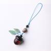 Llavero con colgante de bellota y piña de palisandro para teléfono móvil, pequeño colgante que se puede abrir y cerrar, colgante para bolso, joyería para pareja para hombres y mujeres.