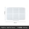 Caja de plástico PP transparente, caja de almacenamiento de varios tamaños, caja de almacenamiento transparente para piezas, caja de embalaje de productos pequeños