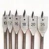Vástago hexagonal de tres puntas broca plana para carpintería traje abridor de agujeros para carpintería broca plana punzón para agujeros en tablero de madera herramientas de ferretería