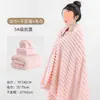 Conjunto de dos o tres piezas de toalla de baño, toalla y gorro para secar el pelo de felpa de coral de moda, grueso y sin pelusa, más absorbente que el algodón para estudiantes