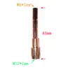 Haste Condutora de Fio Interno 500A Conexão de Tocha de Soldagem com Proteção de Dióxido de Carbono Haste de Conexão M12/13/14 x 1mm Cobre