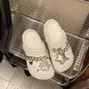 Zuecos de Verano de EVA con Diseño de Cadena, Suela Suave, Estilo Nicho para Mujer, Nuevo Modelo 2026, Sandalias Cómodas con Estampado de Estrellas que No Cansan los Pies