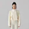 Chaqueta de Forro Polar Personalizada Transfronteriza para Mujer Cuello Alto Cremallera Corta Cárdigan Sudadera de Forro Polar Pedido de Comercio Exterior Procesamiento OEM