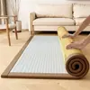 Tapete de Rattan de Gelo Real com Camadas de Esponja, Colchão Multifuncional de Rattan de Gelo, Tapete Tatami de Verão, Tapete Refrescante, Tapete de Chão, Almofada Refrescante Mágica